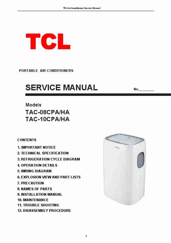 Tcl Air Conditioner Service Manual-page_pdf